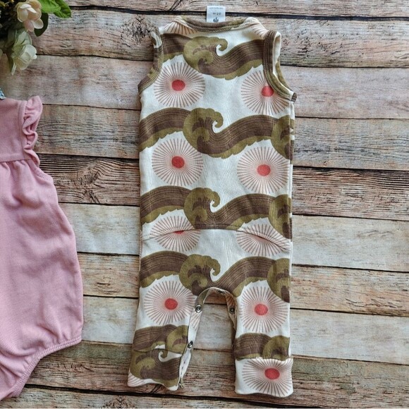 Ralph Lauren New Pink Romper and Kate Quinn Tank Onesie Size 0-3 and 9m - Picture 11 of 11